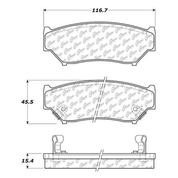 Centric Parts Disc Brake Pad Set