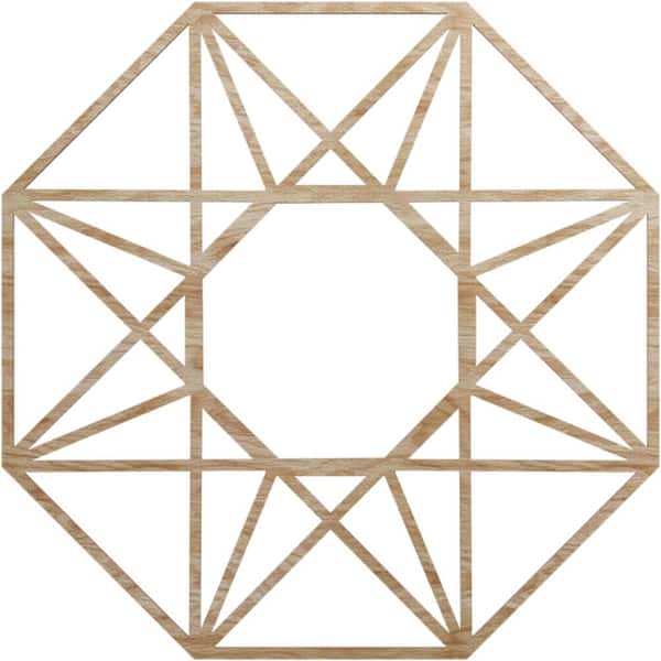 Ekena Millwork 22 in. x 5.75 in. x 0.375 in. Wood Medallion Moulding
