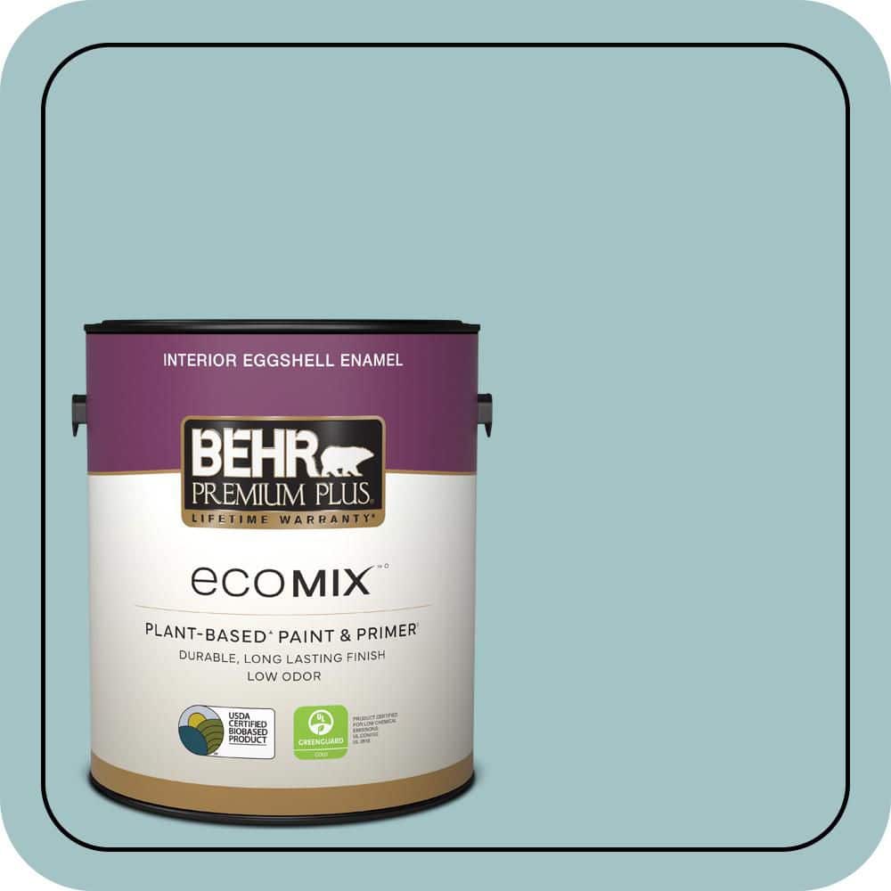 1 gal. #510E-3 Ocean Kiss Eggshell Enamel EcoMix Plant-Based Interior Paint & Primer price history on PriceWatchPro
