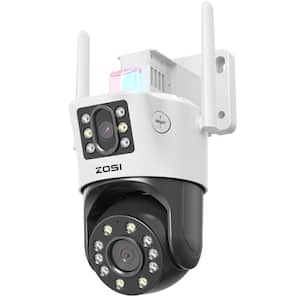 C298 SE 6MP Plug-In WiFi Outdoor Home Security Camera, 4mm Dual-Lens(4MP plus 2MP), 360° PTZ, AI Human/Vehicle Detection