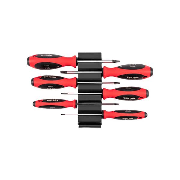 Slotted Screwdriver Set with Modular Organizers-4 Inch Shanks, 6-Piece (3-8 mm)