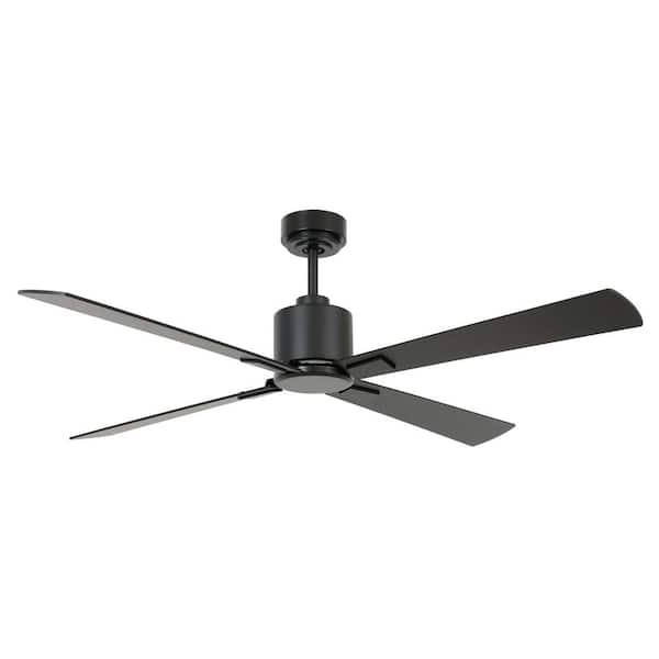 Lucci Air Climate 52 in. Black DC Ceiling Fan with Remote Control ...