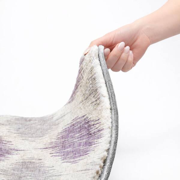 Dream Shag Premium Machine Washable Abstract ADS848 Lavender 2 ft. x 3 ft. Accent Rug