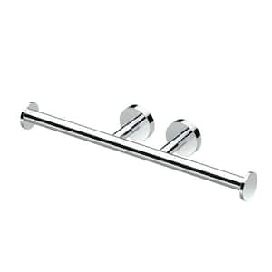 Glam Double Toilet Paper Holder in Chrome