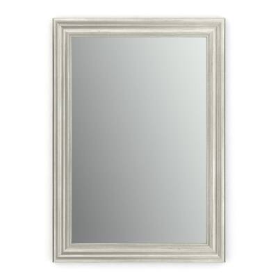 29 in. W x 41 in. H (M3) Framed Rectangular Standard Glass Bathroom Vanity Mirror in Vintage Nickel