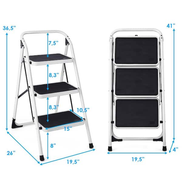 Metro Metals Aluuminium Platform Ladder (4 Stap) : : Home  Improvement