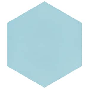 Merola Tile Textile Basic Hex Ducados 8-5/8 in. x 9-7/8 in. Porcelain ...