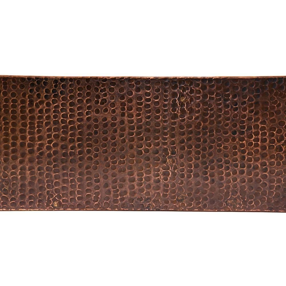 35" Hammered Copper Farmhouse Drop-in Kitchen Sink