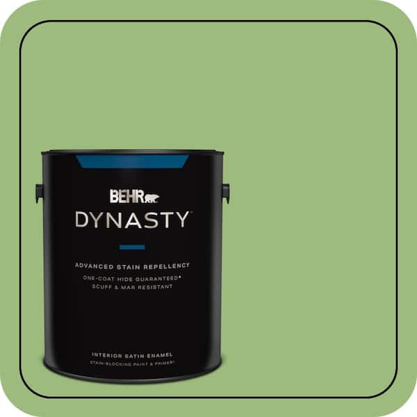 BEHR DYNASTY 1 gal. #P380-5 Gleeful Satin Enamel Interior Paint & Primer