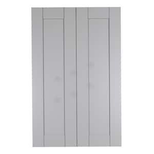 Anchester Assembled 24x42x12 in. Wall Cabinet with 2 Doors 3 Shelves in Light Gray