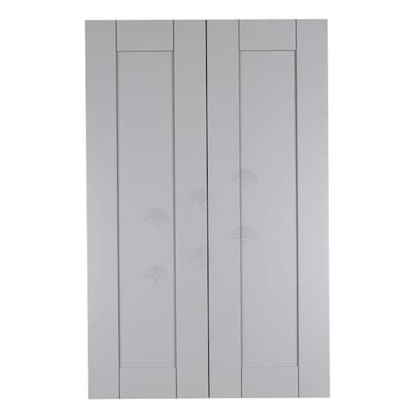 LIFEART CABINETRY Anchester Assembled 30x42x12 in. Wall Cabinet with 2 Doors 3 Shelves in Light Gray