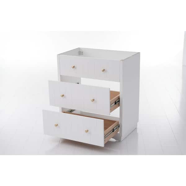 Nestfair 29.1 in. W x 17.1 in. D x 31.6 in. H Bath Vanity Cabinet without Top in White