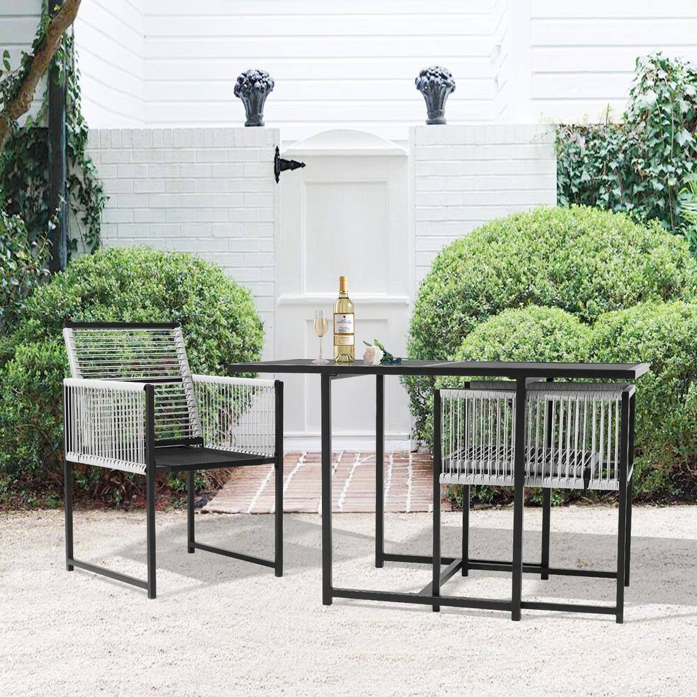 target black metal patio chairs