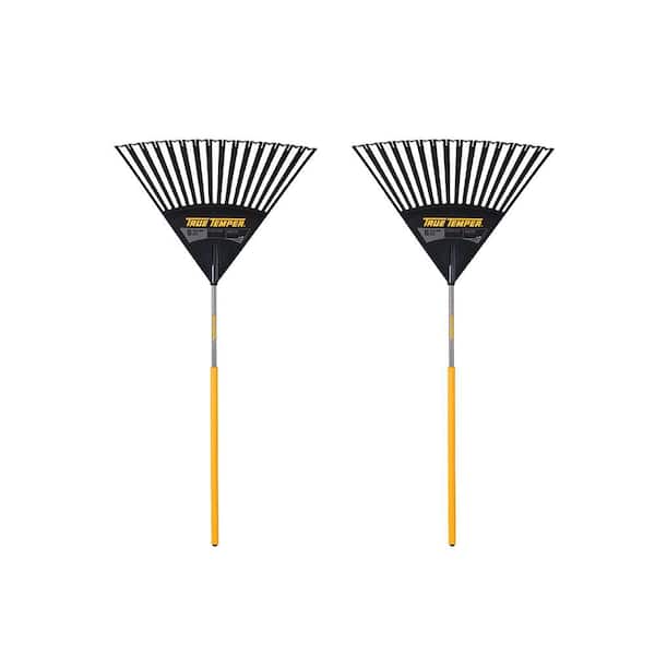 2-Piece Poly Leaf Rake Garden Tool Set