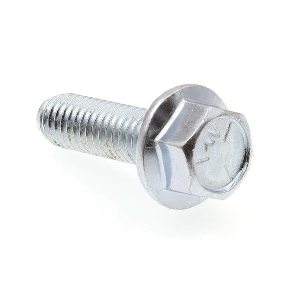 Prime-Line 3/8 in.-16 x 1-1/4 in. Zinc Plated Case Hardened Steel Serrated Flange Bolts (25-Pack)