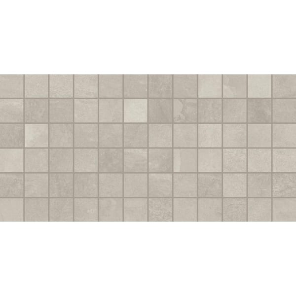 Daltile North Lake Ultra Light Gray 12 in. x 24 in. Glazed Ceramic Mosaic Tile (24 sq. ft./Case)