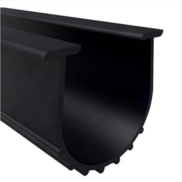 10 ft. Weatherproof Rubber Garage Door Bottom Seal ThresholdStrip