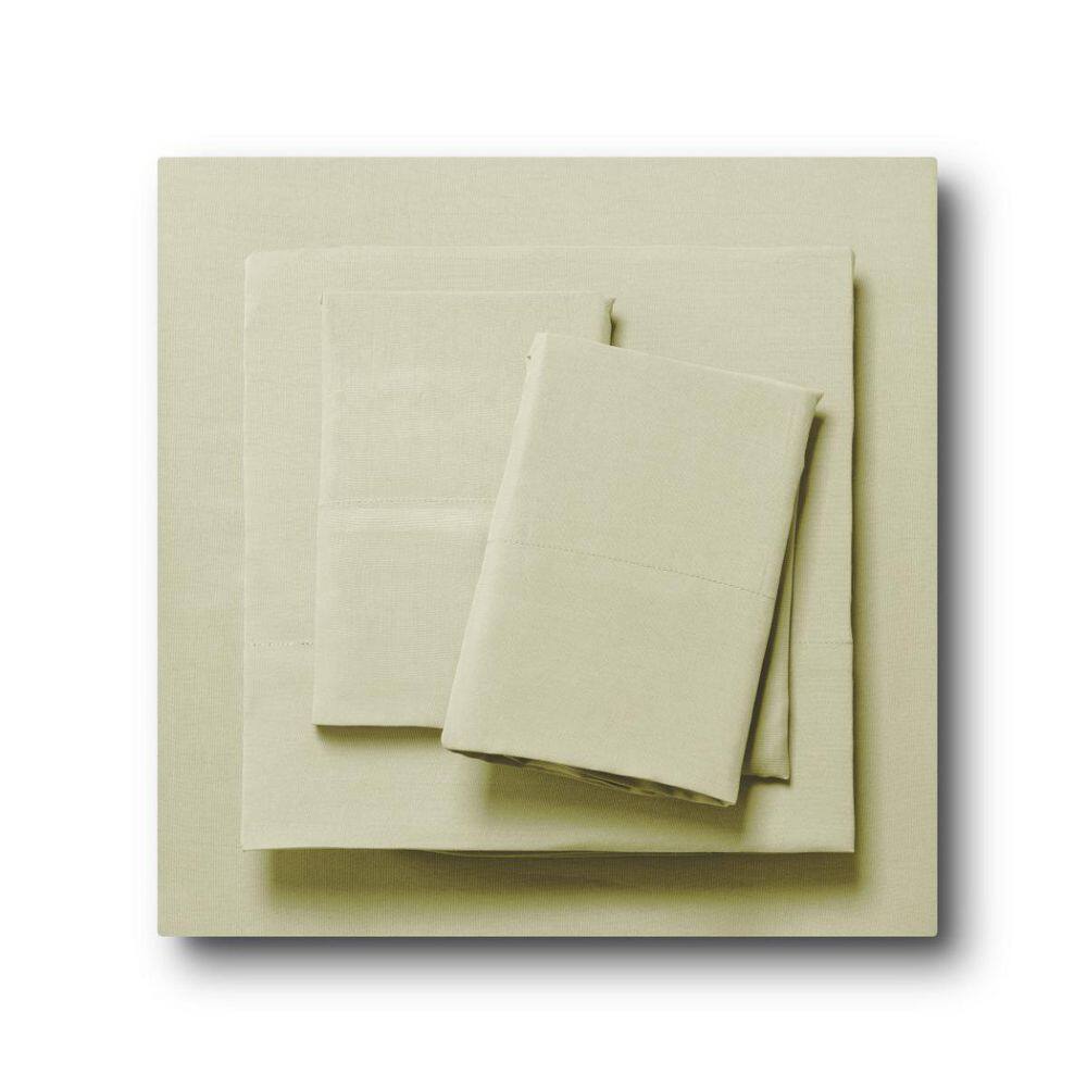 4-Piece Beige Solid Color Microfiber and Bamboo Blend Full Sheet Set price history on PriceWatchPro