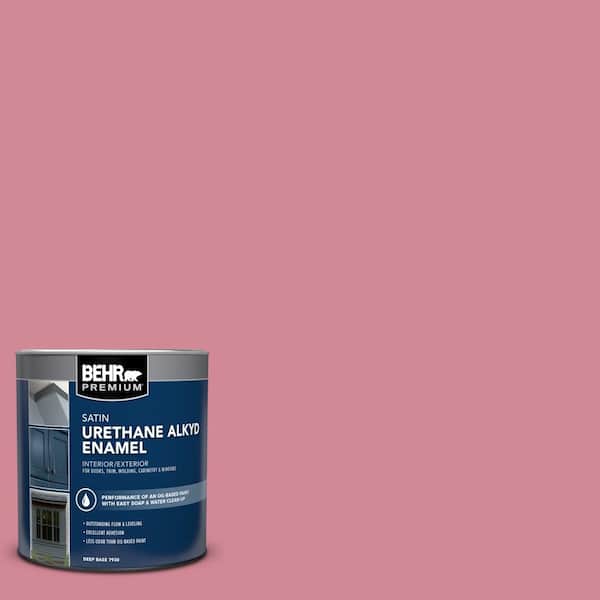 1 qt. #M140-4 Fruit Cocktail Satin Enamel Urethane Alkyd Interior/Exterior Paint