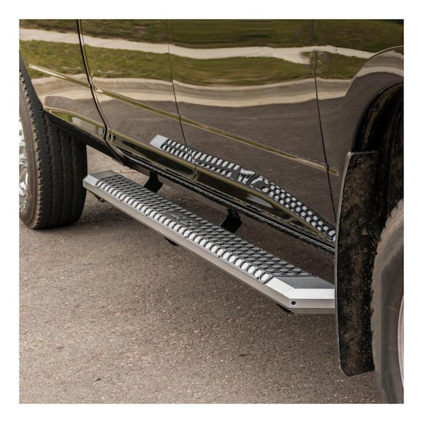 Aries AdvantEDGE Chrome Aluminum 91-Inch Truck Running Boards, Select Chevrolet Silverado, GMC Sierra 2500, 3500 HD