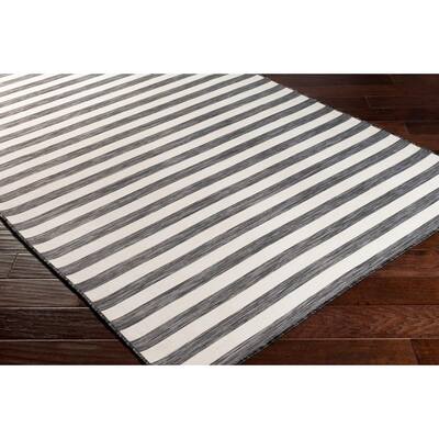 8 X 10 Black Outdoor Rugs, Indoor Outdoor Black And White Striped Rug 8×10