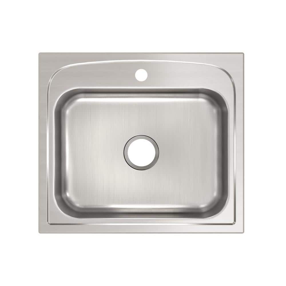 Elkay Pergola 25 in. Drop-in Single Bowl 20-Gauge Stainless