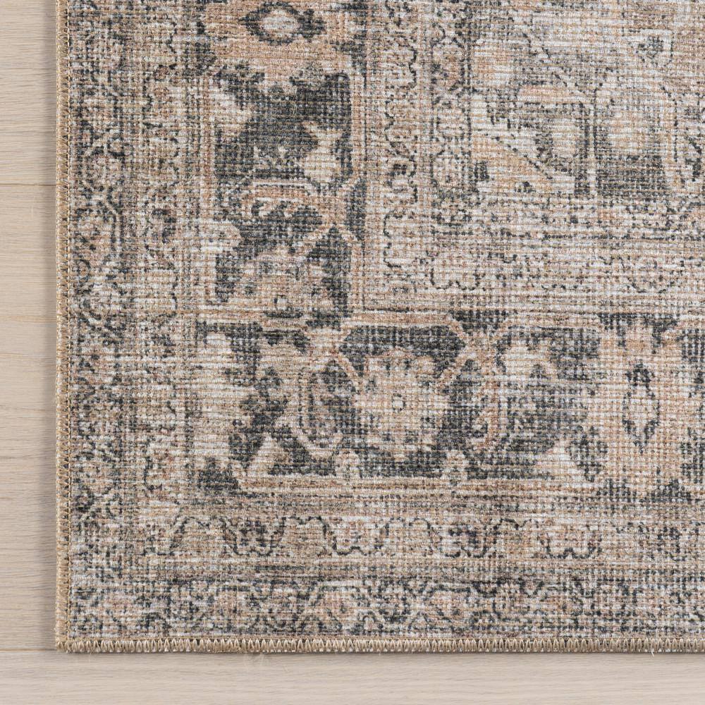 Deidra Brown Rectangular Synthetic 4' x 6' Area Rug
