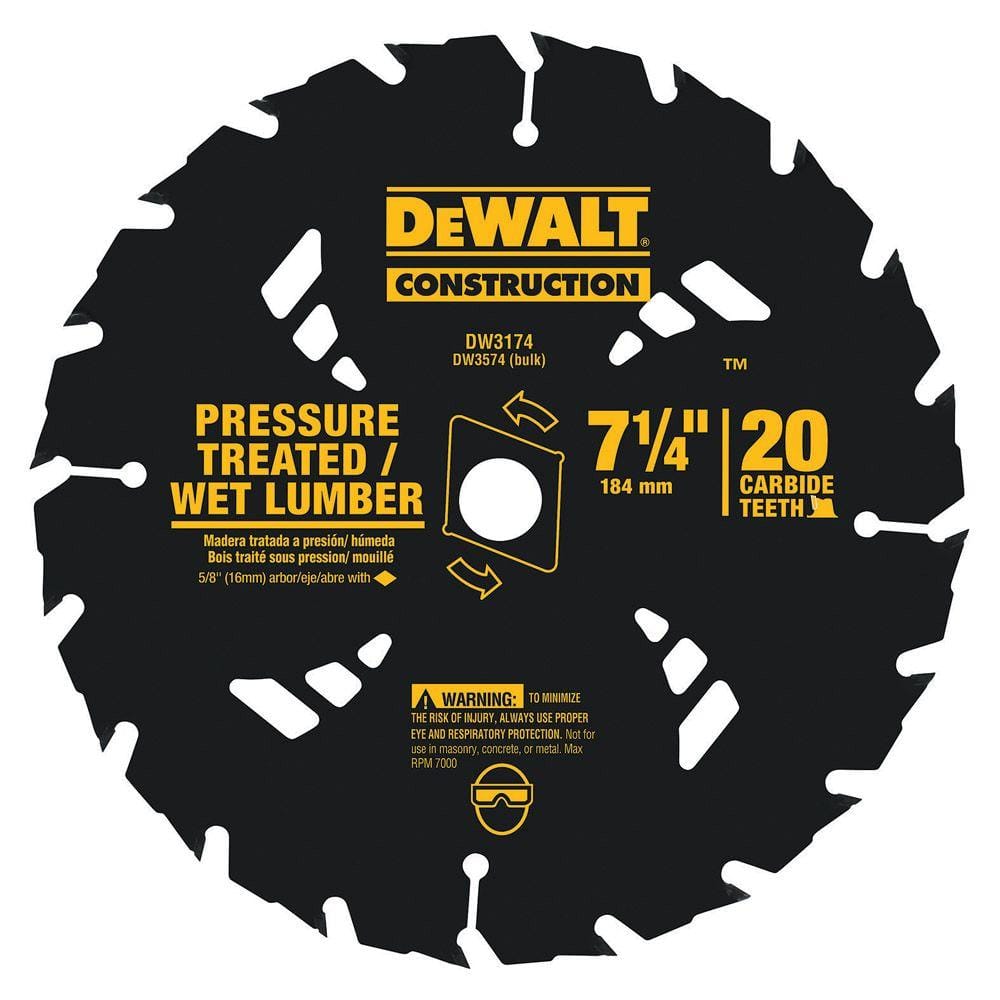 UPC 028874031746 product image for 7-1/4 in. 20T Pressure Treated Wet Lumber Circular Saw Blade | upcitemdb.com