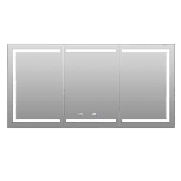 Maincraft 72 in. W x 36 in. H Rectangular Aluminum Medicine Cabinet with Mirror