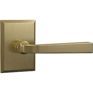Bravura 904S-1 Passage (Hall/Closet) Door Knob Solid Brass Satin Brass w/ square trim