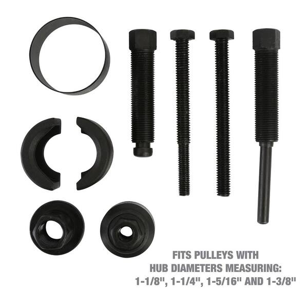Power Steering Pump Pulley Puller & Installer Tool Kit – Removal Tool For GM, Ford And More