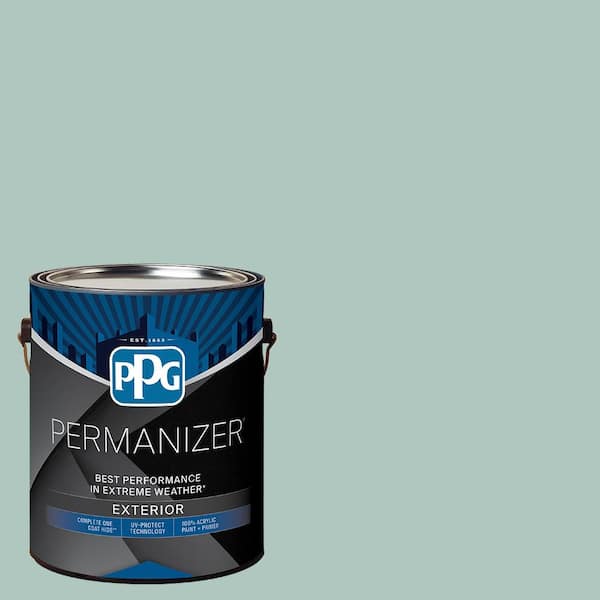 PERMANIZER 1 gal. PPG1138-3 Crystal Oasis Satin Exterior Paint