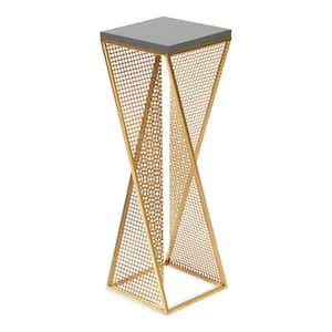 Elita 10.25 in. D Gray 30.75 in. H Square MDF End Table