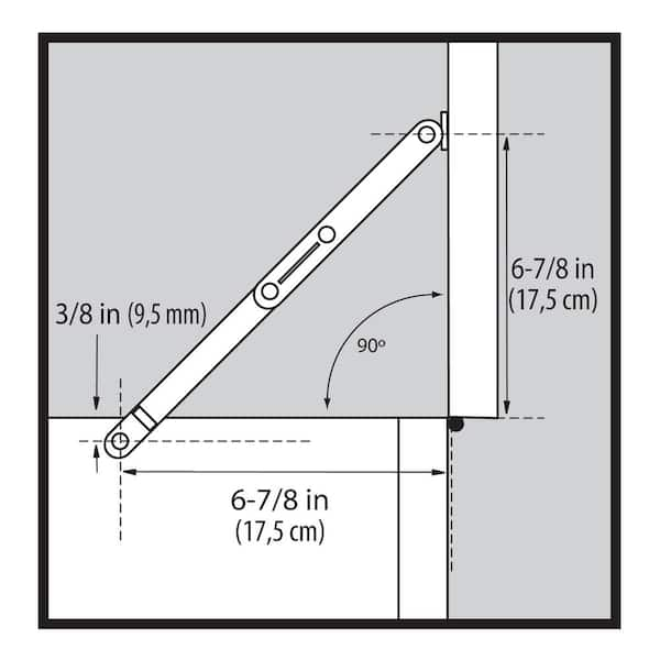 Everbilt Matte Black Lid Support Hinge Kit 29517 - The Home Depot