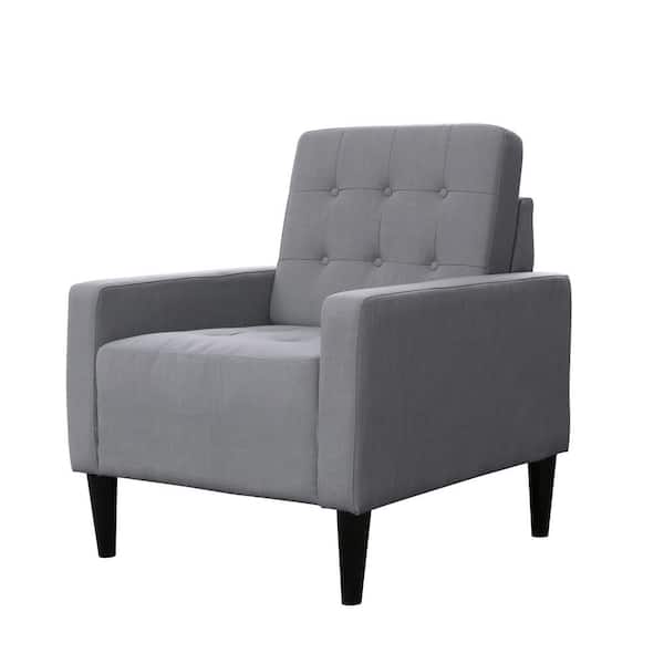 LOKATSE HOME Industrial Gray Upholstery Arm Chair