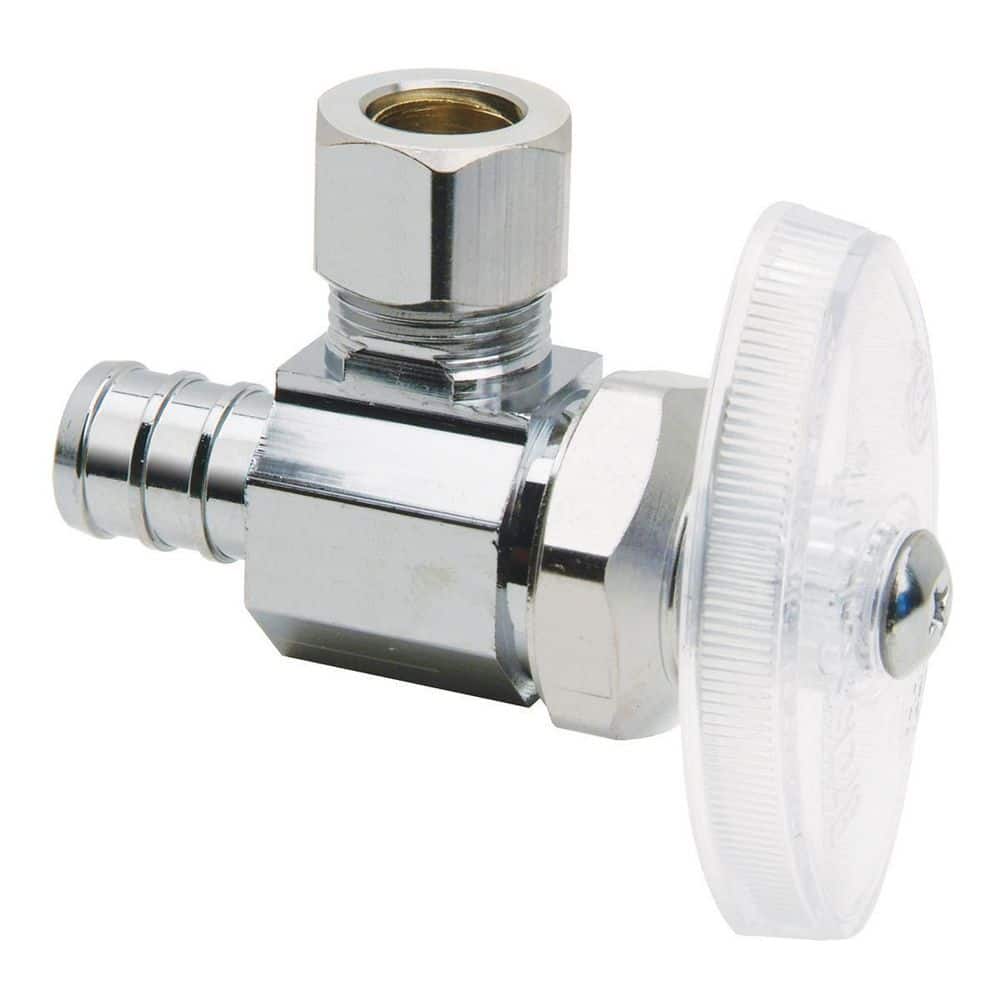 1/2 in. Nominal Crimp PEX Barb Inlet x 3/8 in. Compression Brass Outlet Multi-turn Brass Angle Valve price history on PriceWatchPro