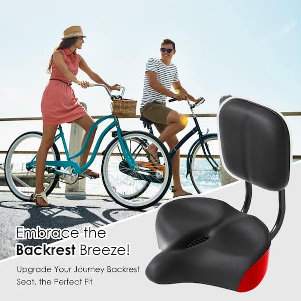 Bike Seat with Backrest Bicycle Seat Cushion Parts Durable Electric Bicycle