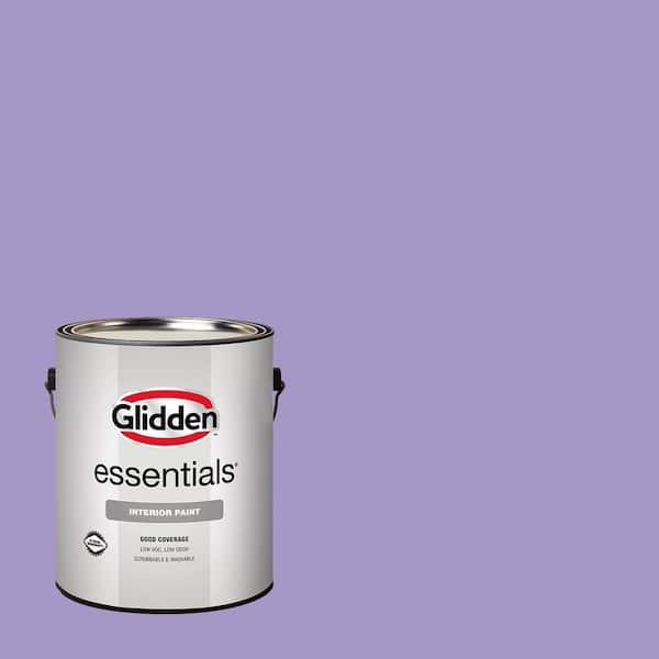 Glidden Essentials 1 gal. PPG1247-5 Grape Arbor Flat/Matte Interior Paint