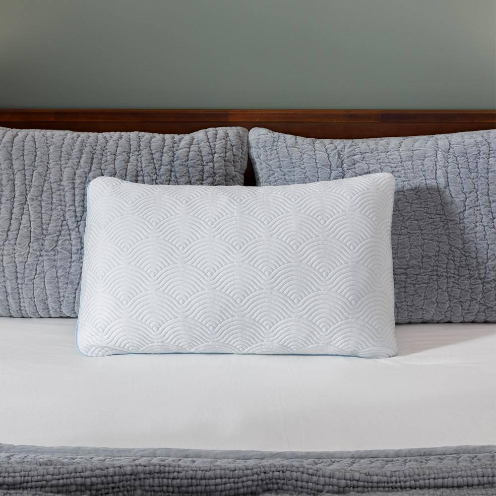 King White Memory Foam Adjustable Cooling Pillow