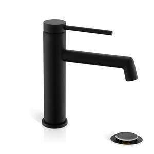 Bathroom Sink Faucet, Single Hole Single Handle Modern RV Bathroom Faucet Matte Black