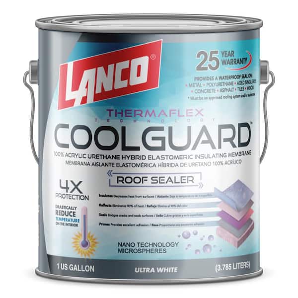 Coolguard 1 Gal. Insulating Elastomeric White Roof Sealer