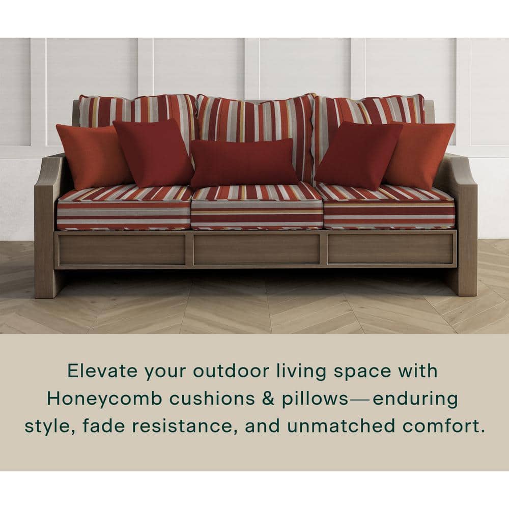 Stripe Brick Outdoor Deep Seating Cushion Set
