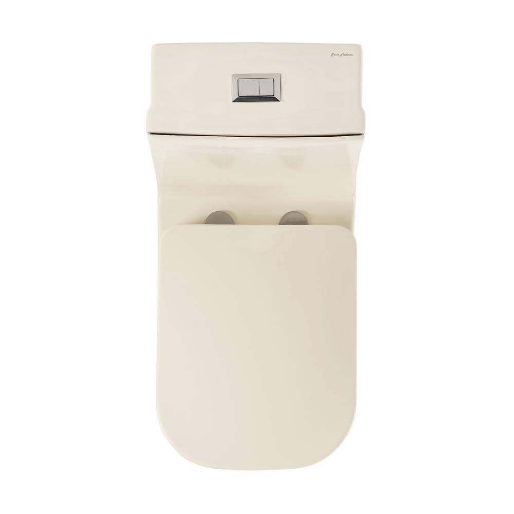 Concorde Bisque Square High-Efficiency Dual-Flush Toilet