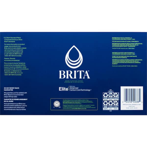 Brita Small 6 Cup Water Filter Jug with 1 Standard Filter, Made Without  BPA, Metro, Turquoise (Package May Vary) : : Home & Kitchen