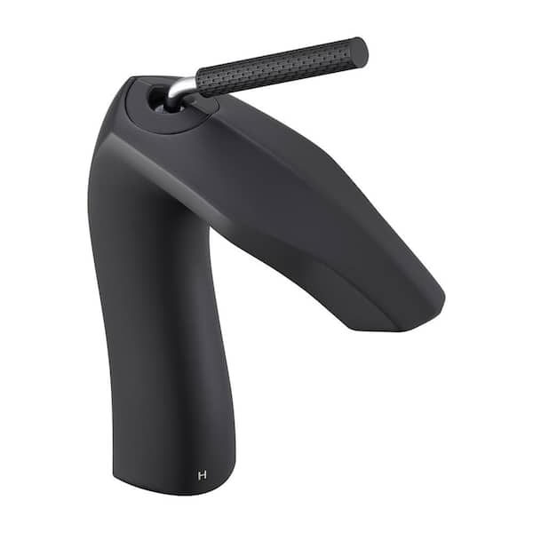 Unbranded Single Hole Single-Handle Bathroom Faucet in Matte Black