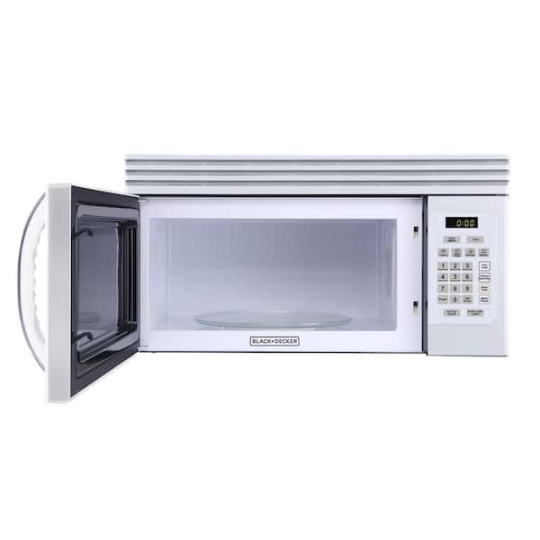 Black+decker 1000 Watt 1.1 Cubic Feet Countertop Table Kitchen Home Dorm Compact  Microwave Oven, White : Target