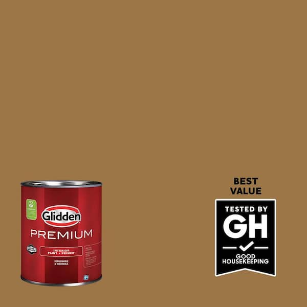Glidden Premium 1 qt. PPG1090-7 Sugar Maple Eggshell Interior Latex Paint