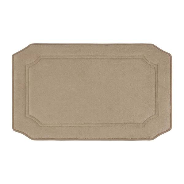 Unbranded Walden Premium Extra Thick Micro Plush Linen 20 in. x 32 in. Memory Foam Bath Mat