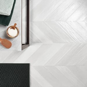 Nord White 23.42 in. x 47.04 in. Natural Porcelain Floor and Wall Tile (15.5 sq. ft./Case)