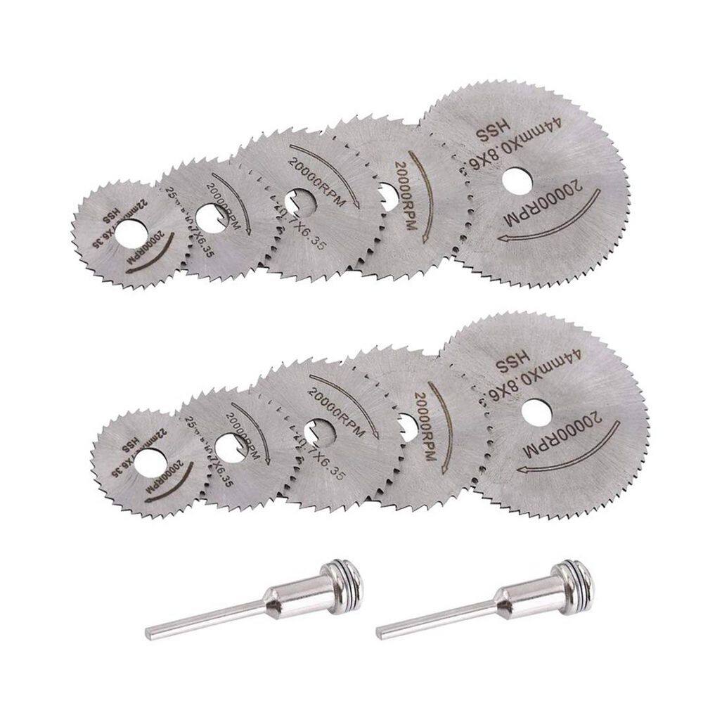 7/8 in. 1-Tooth Wood Cutting HSS Saw Blade Power Tool Accessory for Rotary Tool Mandrel 12pcs Pack price history on PriceWatchPro
